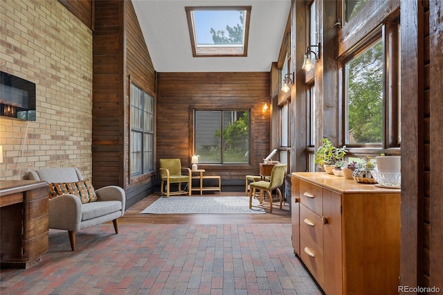 11035 E Berry Ave, Englewood, CO 80111 - sunroom with lofted ceiling and a skylight