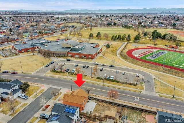 14425 E 50th Ave, Denver, CO 80239 - aerial view of residential area featuring a mountainous background