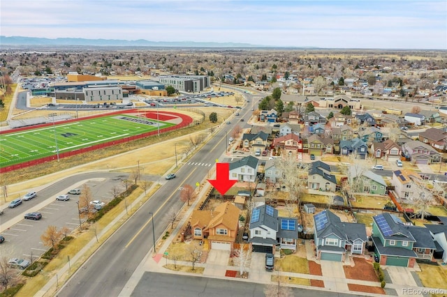14425 E 50th Ave, Denver, CO 80239 - aerial perspective of suburban area with mountains