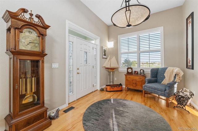 881 Kirby Ct, Watkins, CO 80137 - foyer with light wood-style floors and baseboards