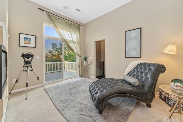 881 Kirby Ct, Watkins, CO 80137 - living area featuring carpet flooring and baseboards