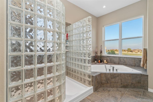 881 Kirby Ct, Watkins, CO 80137 - bathroom with a garden tub and walk in shower