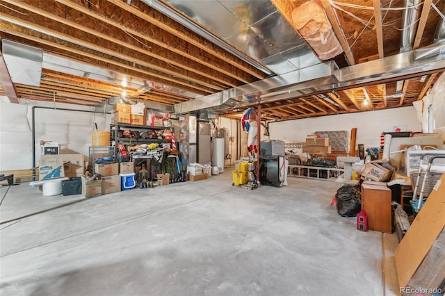 881 Kirby Ct, Watkins, CO 80137 - unfinished below grade area featuring gas water heater