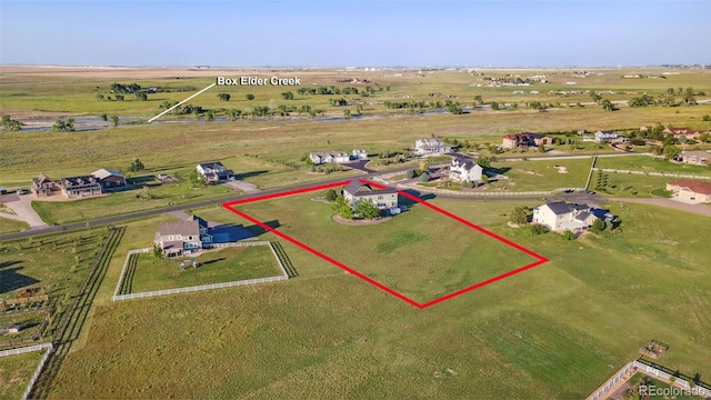 881 Kirby Ct, Watkins, CO 80137 - overview of rural landscape with property parcel outlined