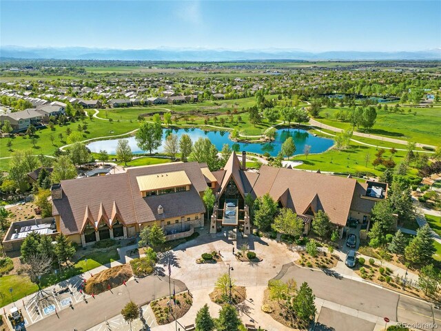 4519 Silver Mountain Loop, Broomfield, CO 80023 - aerial view of residential area featuring a large body of water