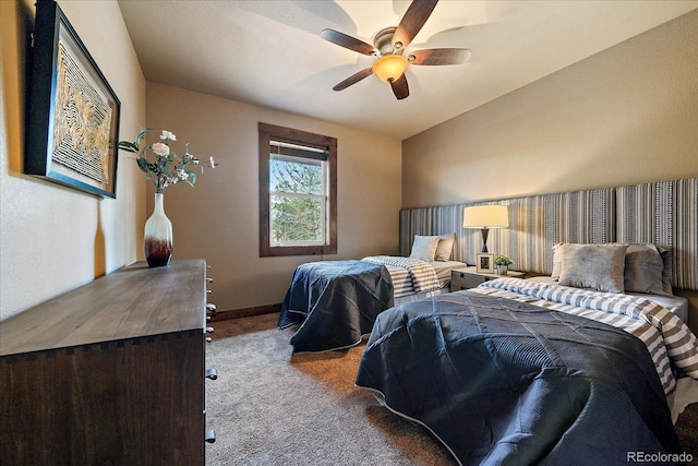 8090 S Homesteader Dr, Morrison, CO 80465 - bedroom with carpet and ceiling fan