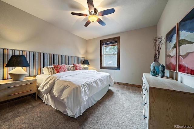 8090 S Homesteader Dr, Morrison, CO 80465 - bedroom with carpet and ceiling fan
