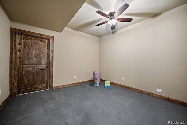 8090 S Homesteader Dr, Morrison, CO 80465 - unfurnished bedroom with baseboards and a ceiling fan