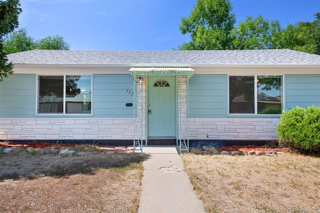 view of ranch-style house