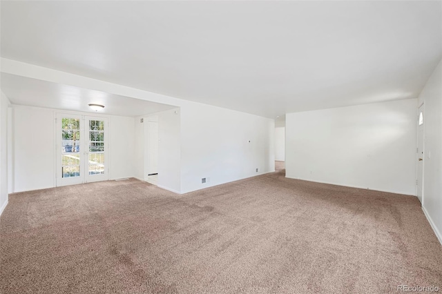 empty room with carpet floors