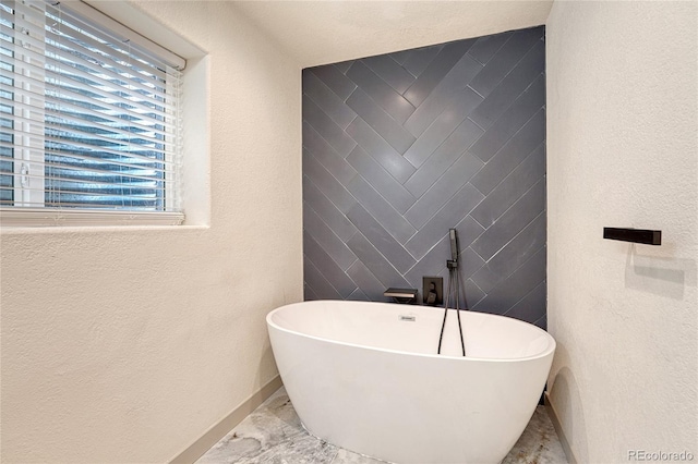 bathroom with a bathing tub