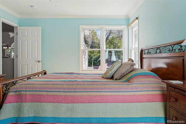 2252 S Yosemite Cir, Denver, CO 80231 - bedroom with crown molding