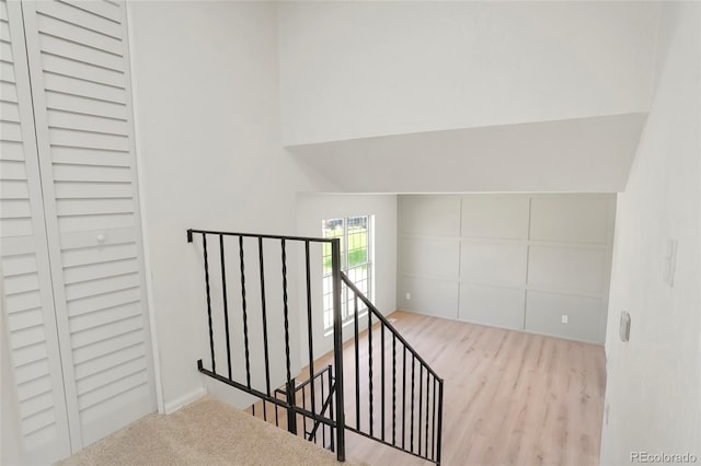 16322 E Idaho Pl, Aurora, CO 80017 - stairs with wood finished floors