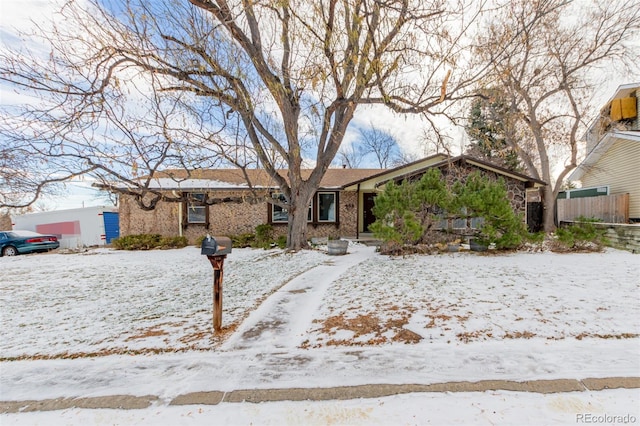 view of ranch-style home