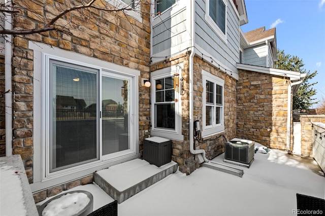 view of patio with cooling unit