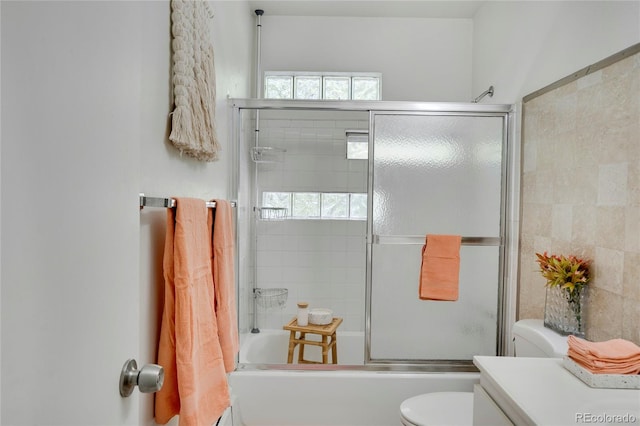 1201 Race St Unit 10, Denver, CO 80206 - full bathroom with toilet and enclosed tub / shower combo