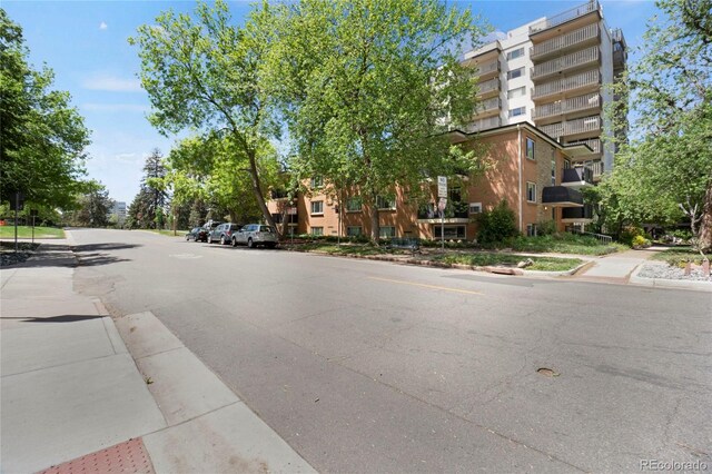 1201 Race St Unit 10, Denver, CO 80206 - view of asphalt street with sidewalks and curbs