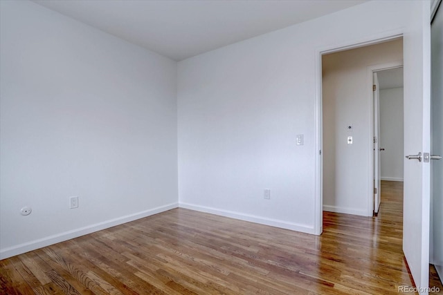 empty room featuring light hardwood / wood-style flooring