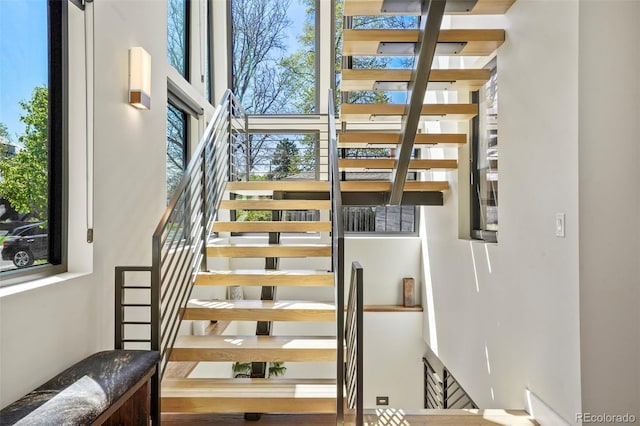 view of stairs