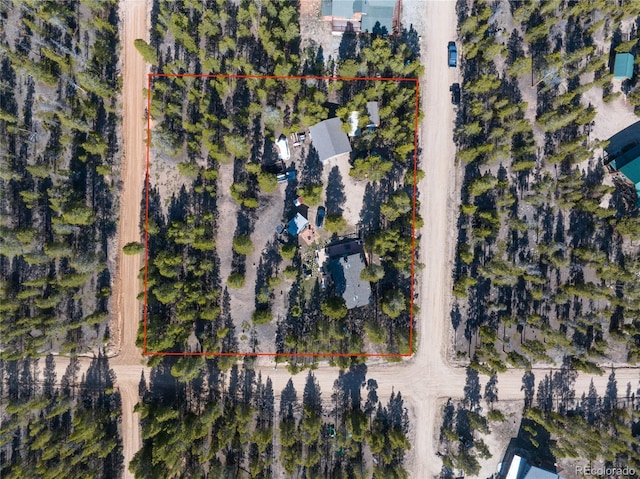 246 Spruce Dr, Twin Lakes, CO 81251 - aerial overview of property's location with property parcel outlined