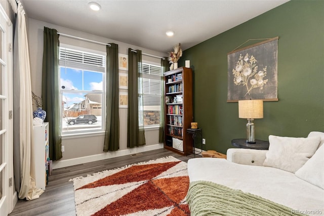 bedroom featuring wood-type flooring