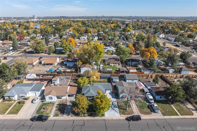 birds eye view of property featuring a residential view