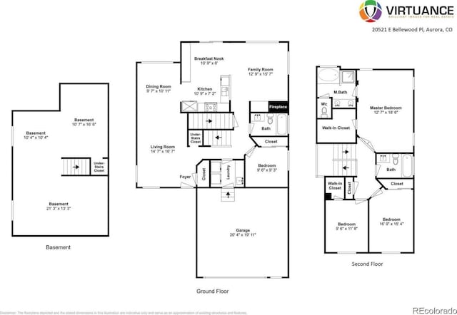 20521 E Bellewood Pl, Aurora, CO 80015 - home floor plan