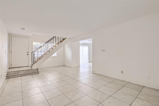 view of tiled empty room