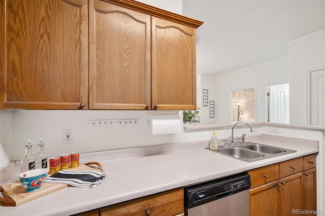 kitchen featuring sink and stainless steel dishwasher