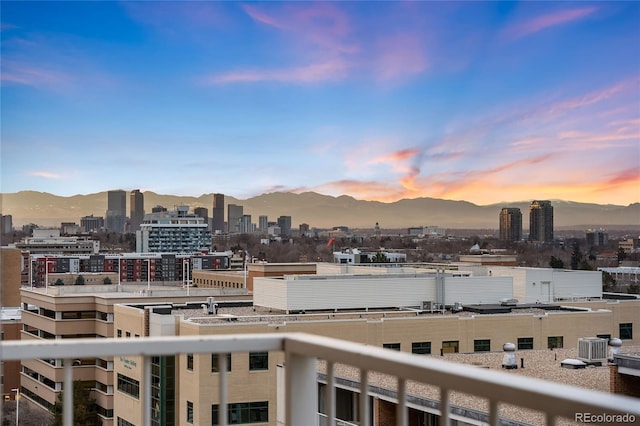 view of city featuring a mountain view