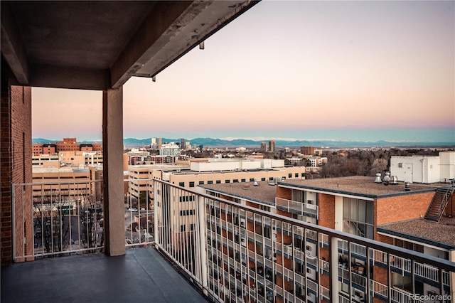 balcony with a city view