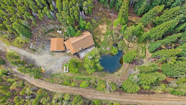 80 Castlewood Ct, Evergreen, CO 80439 - aerial view of property's location