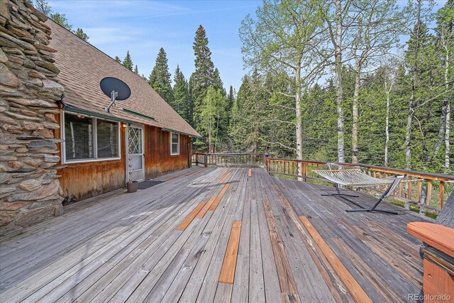 80 Castlewood Ct, Evergreen, CO 80439 - view of deck