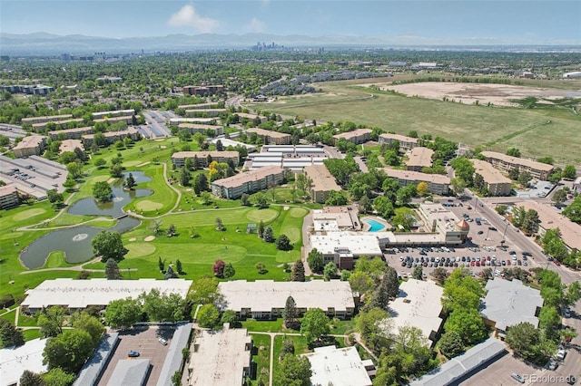 625 S Clinton St Unit 7A, Denver, CO 80247 - aerial view of a water and mountain view and a golf club