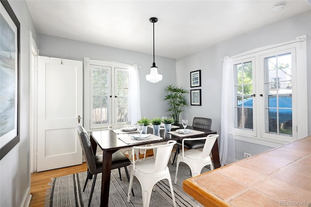 1838 S Williams St, Denver, CO 80210 - dining room with french doors and wood finished floors