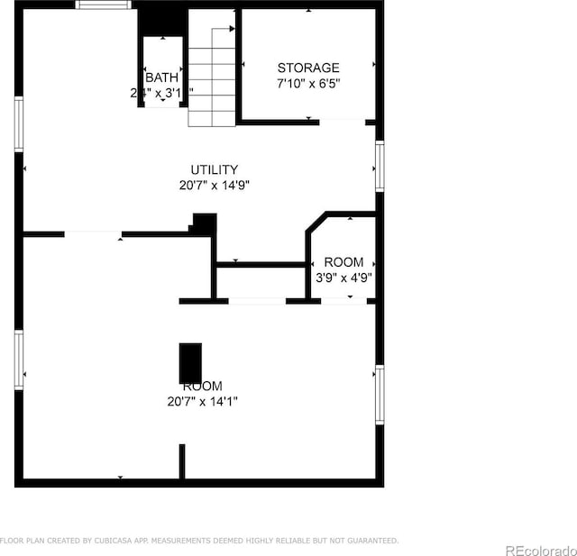 1838 S Williams St, Denver, CO 80210 - view of floor plan / room layout