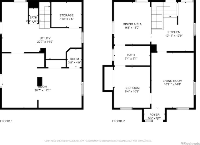 1838 S Williams St, Denver, CO 80210 - view of property floor plan