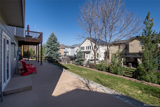exterior space with a residential view