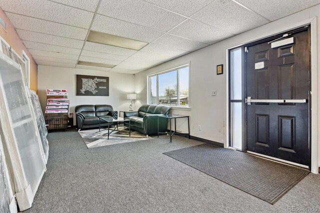 1050 S Quitman St, Denver, CO 80219 - interior space featuring baseboards and a paneled ceiling