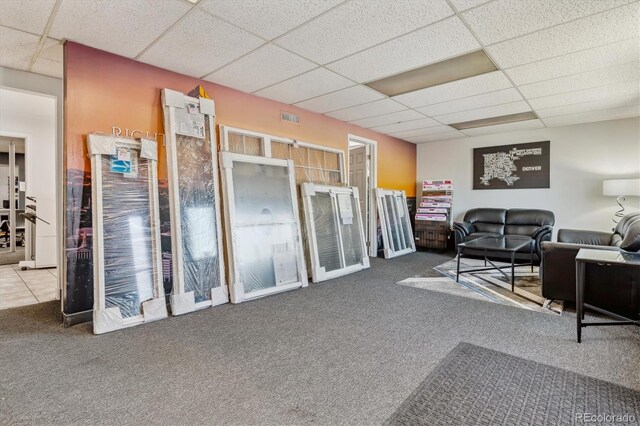 1050 S Quitman St, Denver, CO 80219 - interior space featuring visible vents and a paneled ceiling