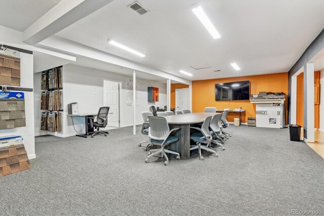 1050 S Quitman St, Denver, CO 80219 - carpeted dining space with visible vents