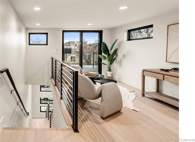 interior space featuring hardwood / wood-style flooring