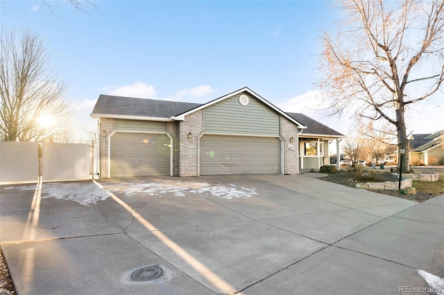 view of front of house featuring a garage