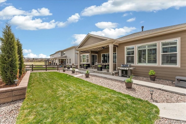 228 Rogers Ct, Castle Rock, CO 80104 - rear view of property with a patio and outdoor lounge area