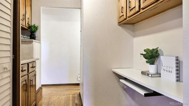 interior space featuring light hardwood / wood-style floors