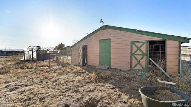 view of outbuilding