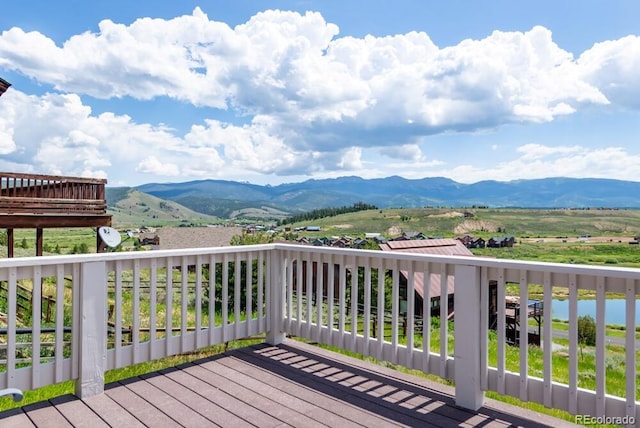 1624 Gcr 5221, Tabernash, CO 80478 - deck featuring a mountain view