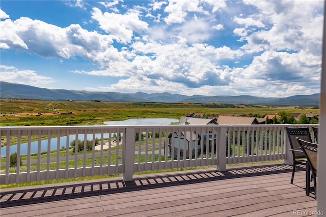 1624 Gcr 5221, Tabernash, CO 80478 - deck featuring a water and mountain view