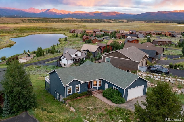 1624 Gcr 5221, Tabernash, CO 80478 - aerial view at dusk of a water and mountain view and a residential view