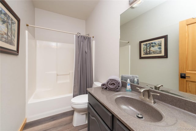 1624 Gcr 5221, Tabernash, CO 80478 - bathroom featuring wood finished floors, vanity, and shower / bath combination with curtain